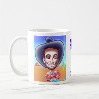 Tasse de caricature du cowboy d'Abeed