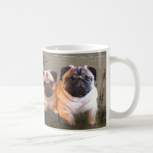 Tasse de carlins et de baisers (Droite)