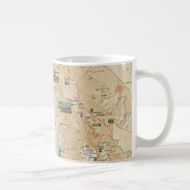 Tasse de carte de Death Valley (Droite)