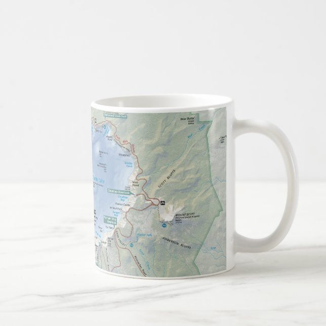 Tasse de carte de lac crater (Droite)