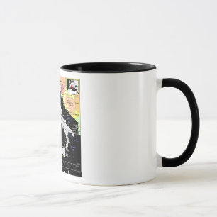 Tasse de carte de l'Italie