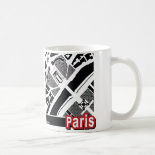 Tasse de carte de Paris