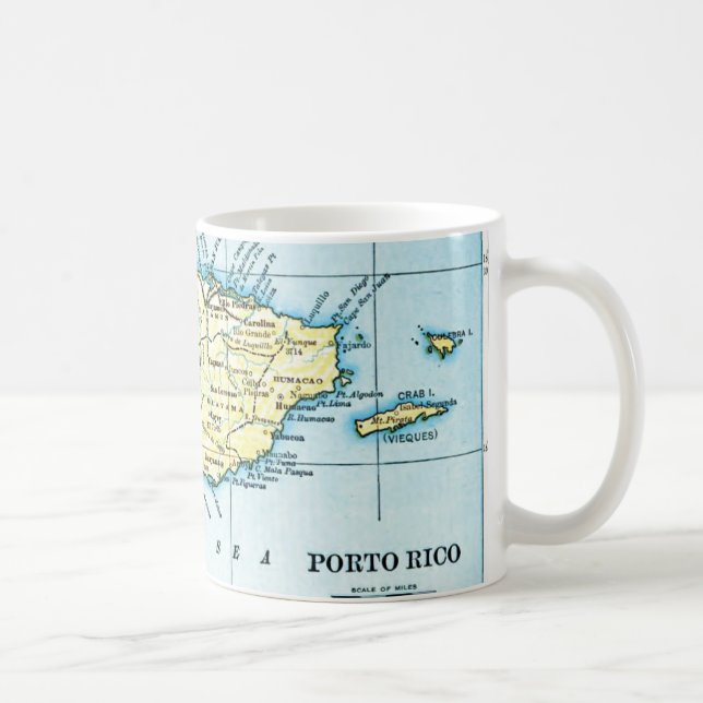 Tasse de carte de Porto Rico (Droite)