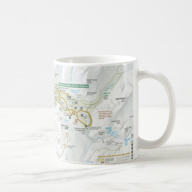Tasse de carte de vallée de Yosemite (Droite)