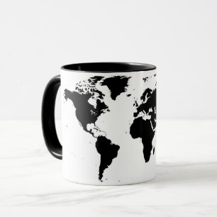 Tasse de carte du monde