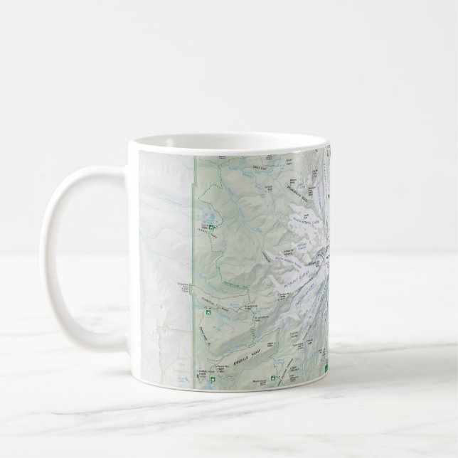 Tasse de carte du mont Rainier (Gauche)