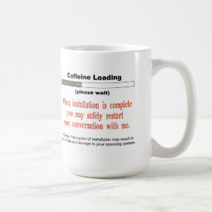 Tasse de chargement de caféine