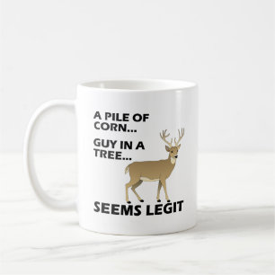 Tasse de chasse drôle semble légitime