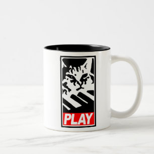 Tasse de chat de clavier de jeu