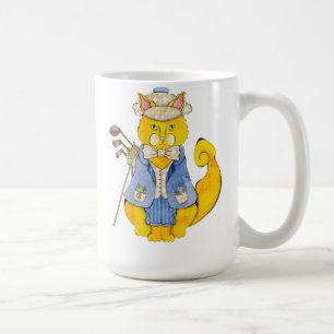 Tasse de chat de golfeur