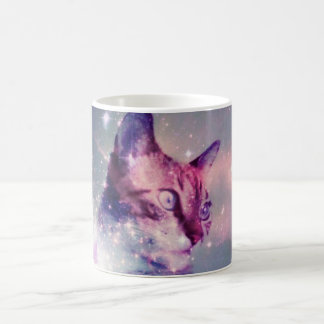 Tasse de chat de l'espace