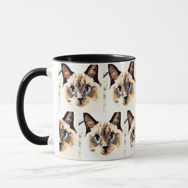 Tasse de chat de Ragdoll (Gauche)