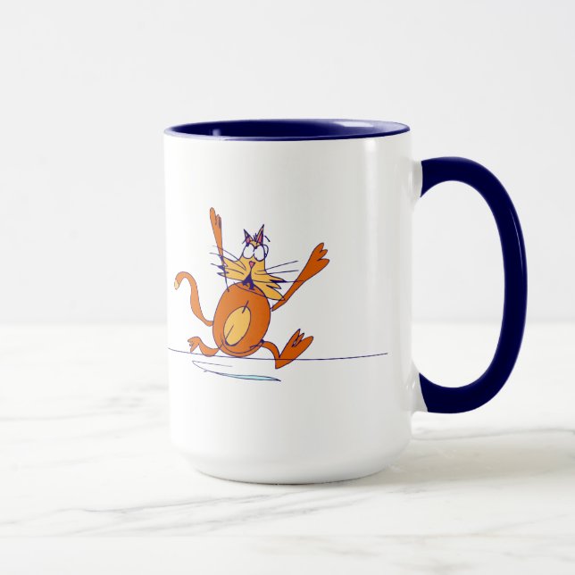 Tasse de chat de Scaredy (Droite)