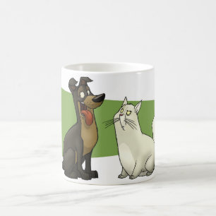 Tasse de chat et de chien