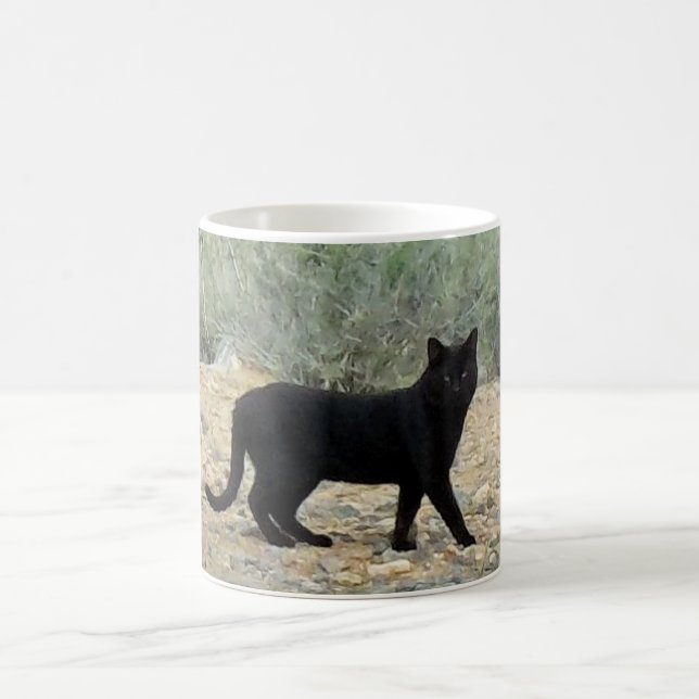 Tasse de chat noir (Centre)