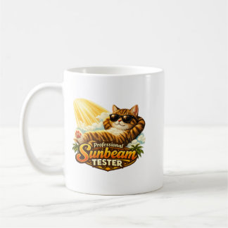 Tasse de chat testeuse de rayon de soleil professi