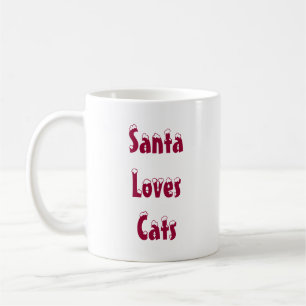 Tasse de chats d'amours de Père Noël