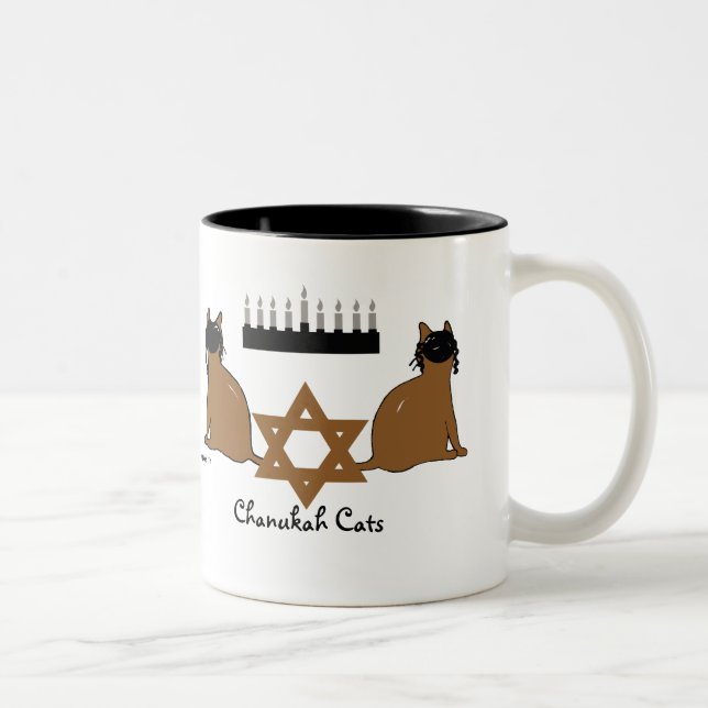 Tasse de chats de Chanukah (Droit)