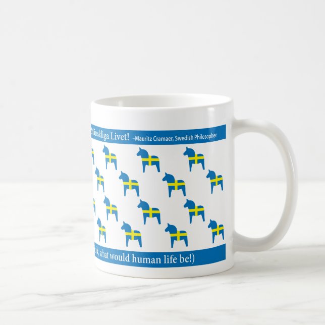 Tasse de cheval de Dala de Suédois (Droite)