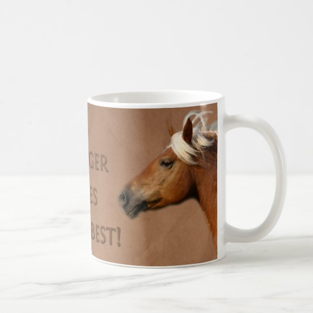 Tasse de cheval de Haflinger (Droite)