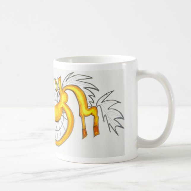 Tasse de cheval de palomino de bande dessinée (Droite)