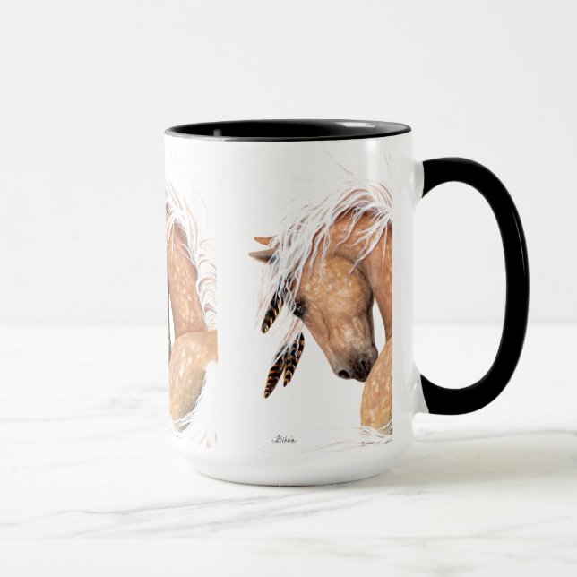 Tasse de cheval de palomino par Bihrle (Droite)