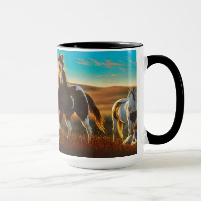 Tasse de chevaux au soleil (Droite)