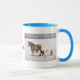 Tasse de chevaux de meilleurs amis