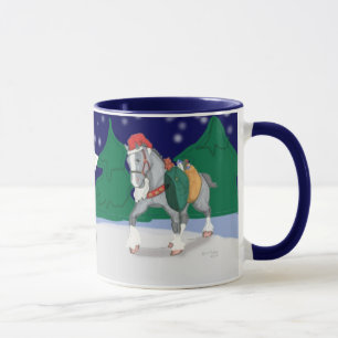 Tasse de chevaux de trait de vacances