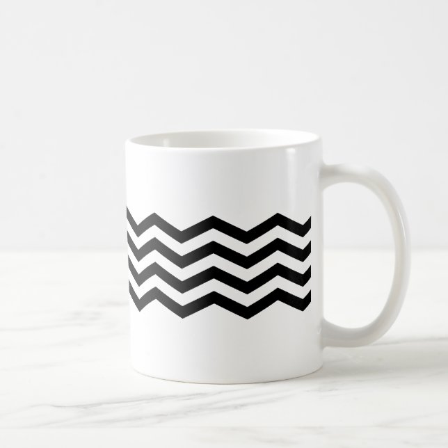 tasse de chevron noir (Droite)