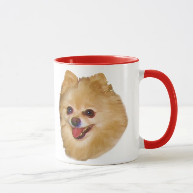 Tasse de chien de Pomeranian (Droite)