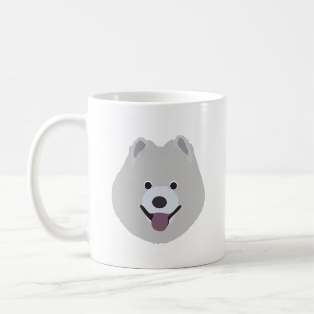 Tasse de chien de Samoyed (Gauche)