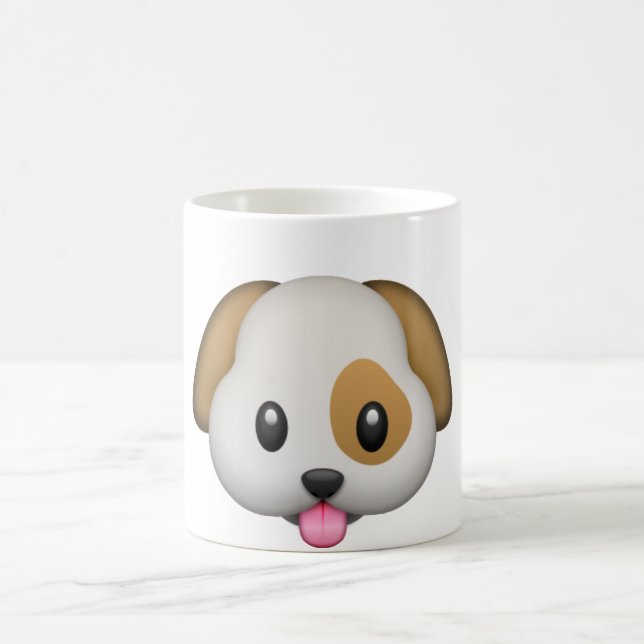 tasse de chien d'emoji (Centre)