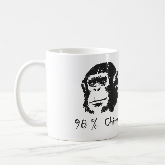 Tasse de chimpanzé de 98 pour cent (Gauche)
