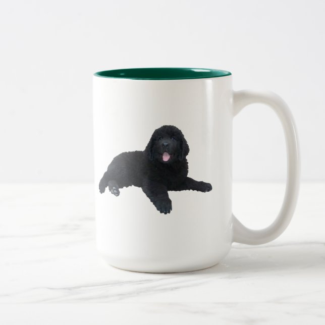 Tasse de chiot de Terre-Neuve (Droit)