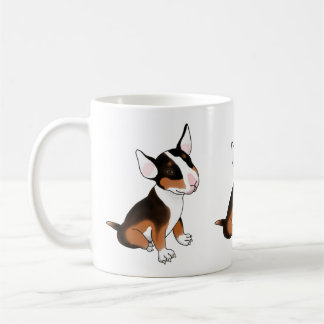 Tasse de chiot de tirier de taureau tricolore