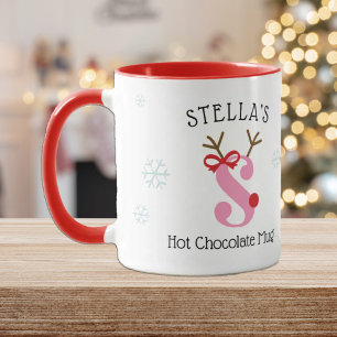 Tasse de chocolat chaud personnalisée pour filles 