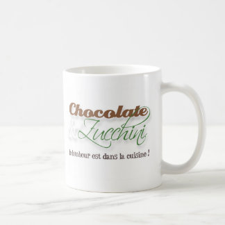 Tasse de chocolat et de courgette