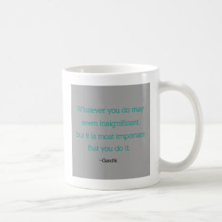 Tasse de citation de Gandhi