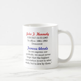 Tasse de citation de John F. Kennedy