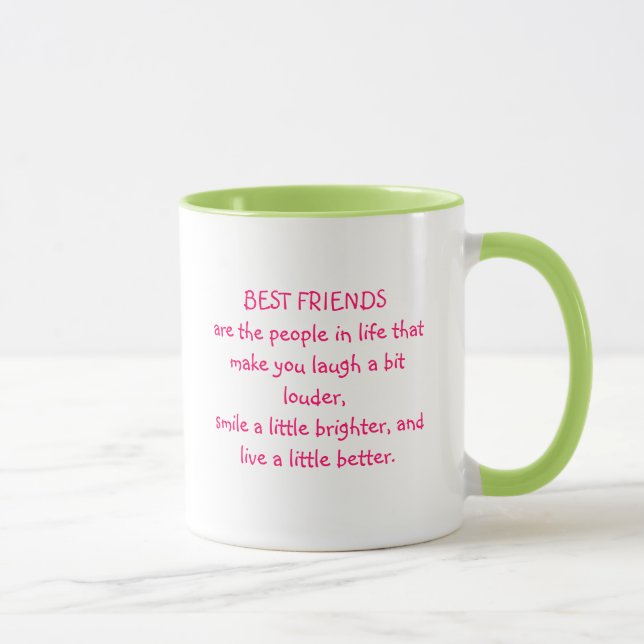 Tasse de citation de meilleur ami (Droite)