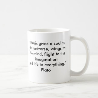 Tasse de citation de musique de Platon