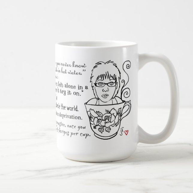 Tasse de citations de café et de thé (Droite)
