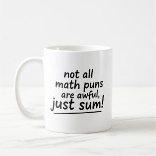 Tasse de citations drôles de maths Blague Puns écr
