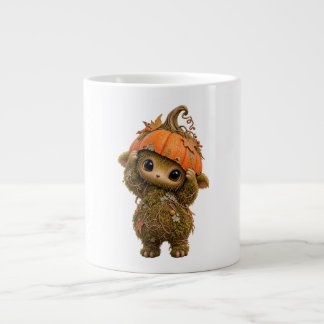 Tasse de citrouille de lutin de forêt mignonne