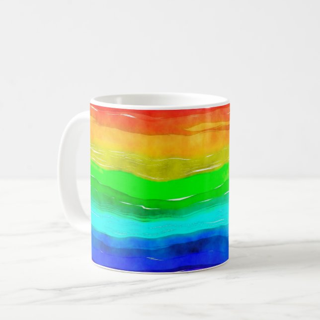 Tasse de classique d'arc-en-ciel (Devant gauche)
