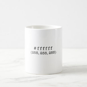 Tasse de classique de #ffffff