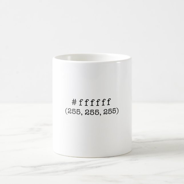 Tasse de classique de #ffffff (Centre)