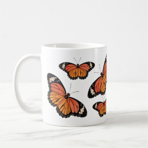Tasse de classique de papillons de monarque