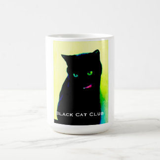 Tasse de club de chat noir